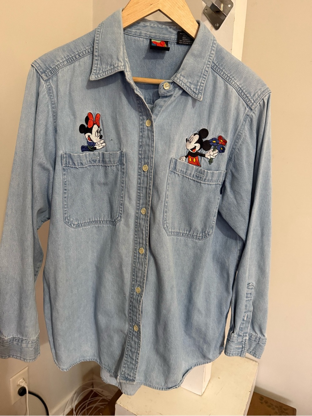 Vintage Mickey Unlimited Mickey & Minnie Mouse Button Down Shirt